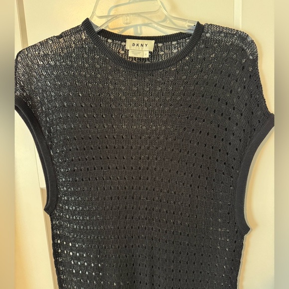 DKNY CROCHET OVERLAY MAXI DRESS - Picture 5 of 7